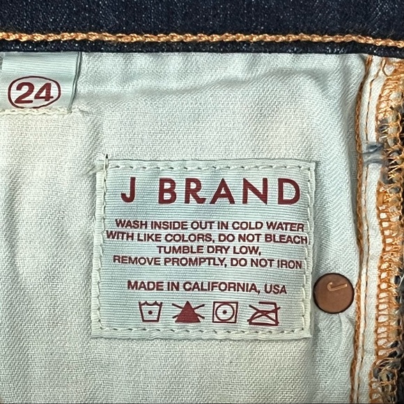 J BRAND Pencil Leg Ink Skinny Jean Dark Wash Sz 24  S XS - Picture 13 of 13